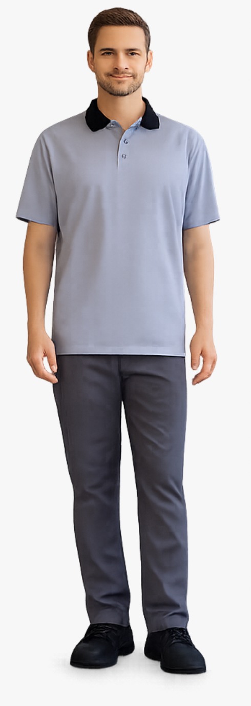 Açık Mavi Kurumsal Polo Yaka Tişört (Variant)